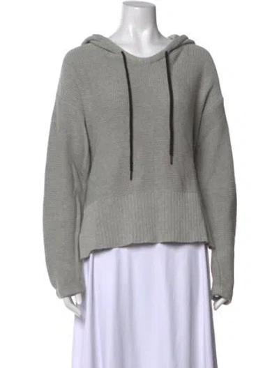 Pre-owned Alexander Wang Crew Neck Long Sleeve Hoodie In Gray