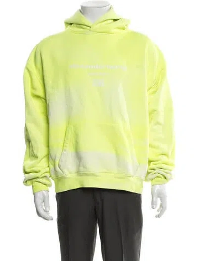 Pre-owned Alexander Wang Crew Neck Long Sleeve Hoodie In Green