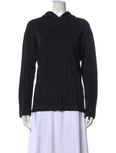 Pre-owned Alexander Wang Crew Neck Long Sleeve Hoodie W/ Tags In Black