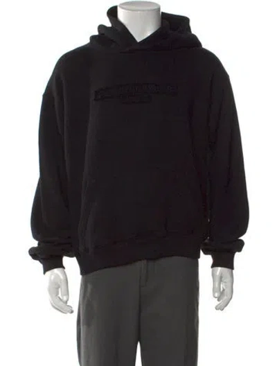 Pre-owned Alexander Wang Crew Neck Long Sleeve Hoodie W/ Tags In Black