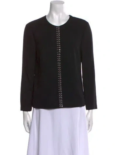 Pre-owned Alexander Wang Crew Neck Long Sleeve Sweatshirt In Black