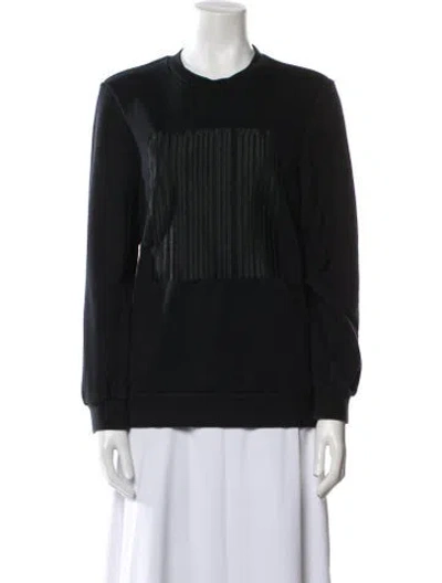 Pre-owned Alexander Wang Crew Neck Long Sleeve Sweatshirt In Black