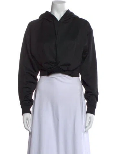 Pre-owned Alexander Wang Crew Neck Long Sleeve Sweatshirt In Black