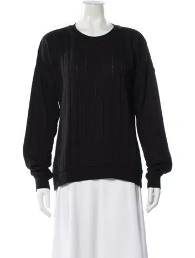 Pre-owned Alexander Wang Crew Neck Long Sleeve Sweatshirt In Black