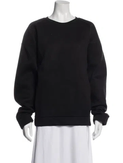 Pre-owned Alexander Wang Crew Neck Long Sleeve Sweatshirt In Black