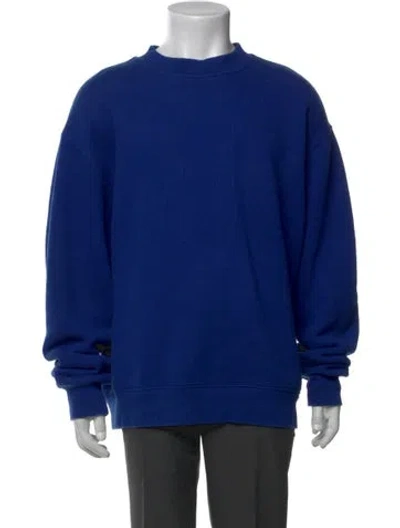 Pre-owned Alexander Wang Crew Neck Long Sleeve Sweatshirt In Blue