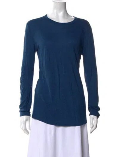 Pre-owned Alexander Wang Crew Neck Long Sleeve Sweatshirt In Blue