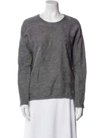 Pre-owned Alexander Wang Crew Neck Long Sleeve Sweatshirt In Gray