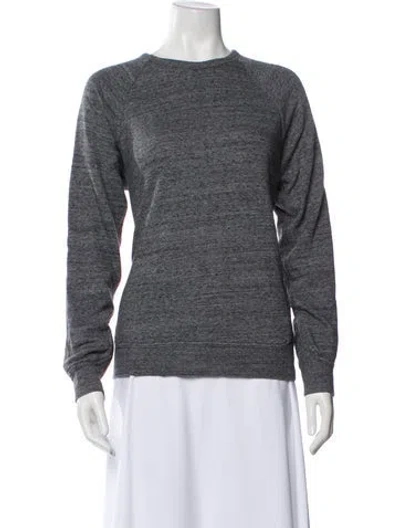 Pre-owned Alexander Wang Crew Neck Long Sleeve Sweatshirt In Gray