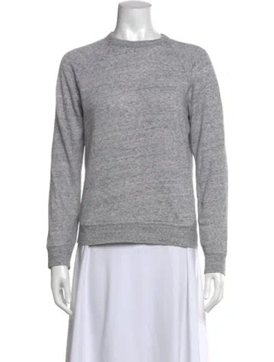 Pre-owned Alexander Wang Crew Neck Long Sleeve Sweatshirt In Grey