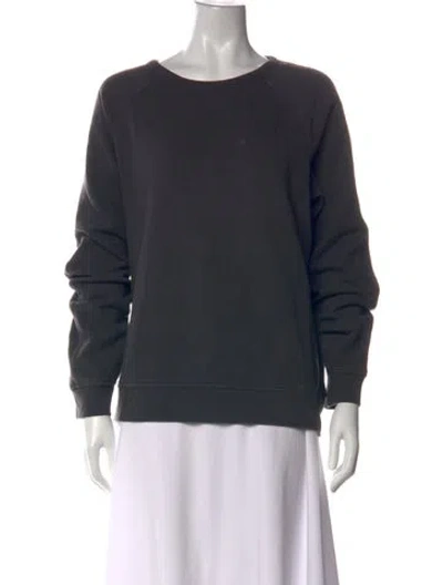 Pre-owned Alexander Wang Crew Neck Long Sleeve Sweatshirt In Grey