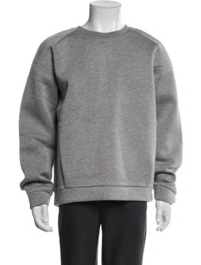 Pre-owned Alexander Wang Crew Neck Long Sleeve Sweatshirt In Grey