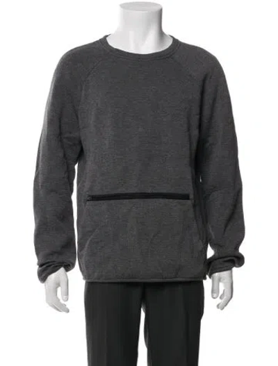 Pre-owned Alexander Wang Crew Neck Long Sleeve Sweatshirt In Grey