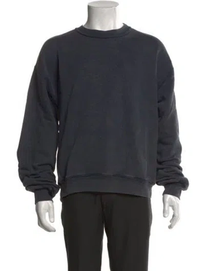 Pre-owned Alexander Wang Crew Neck Long Sleeve Sweatshirt In Grey