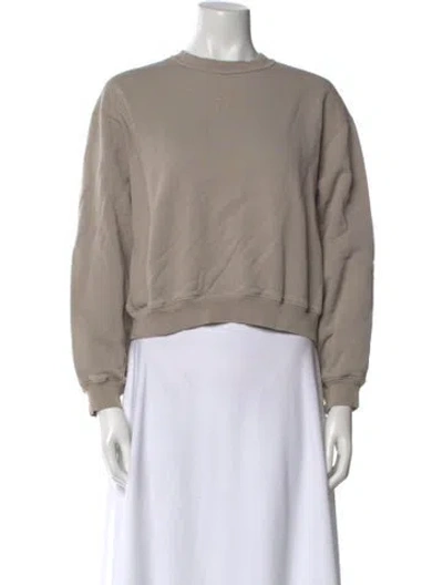 Pre-owned Alexander Wang Crew Neck Long Sleeve Sweatshirt In Neutral