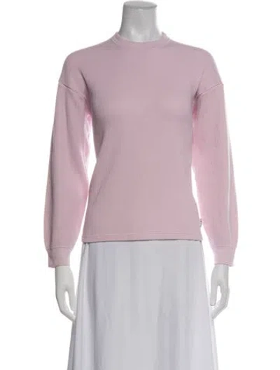 Pre-owned Alexander Wang Crew Neck Long Sleeve Sweatshirt In Pink