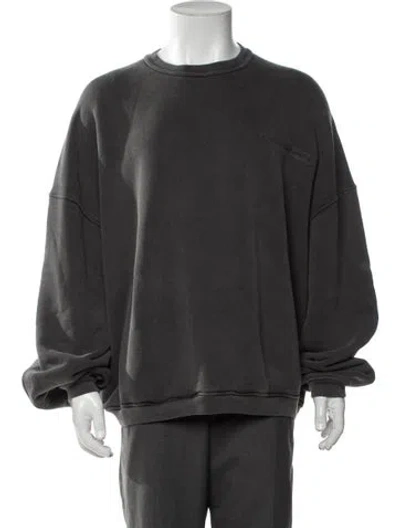 Pre-owned Alexander Wang Crew Neck Long Sleeve Sweatshirt W/ Tags In Black