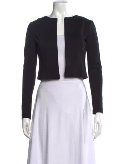 Pre-owned Alexander Wang Crew Neck Long Sleeve Top In Black