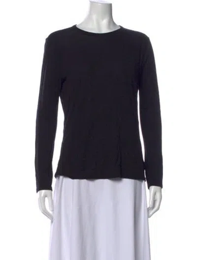 Pre-owned Alexander Wang Crew Neck Long Sleeve T-shirt In Black