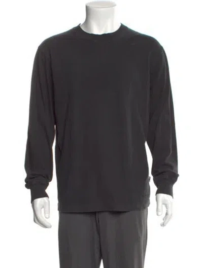 Pre-owned Alexander Wang Crew Neck Long Sleeve T-shirt In Gray