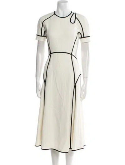 Pre-owned Alexander Wang Crew Neck Midi Length Dress In Neutral