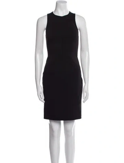 Pre-owned Alexander Wang Crew Neck Mini Dress In Black