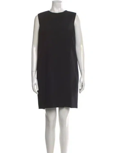 Pre-owned Alexander Wang Crew Neck Mini Dress In Black