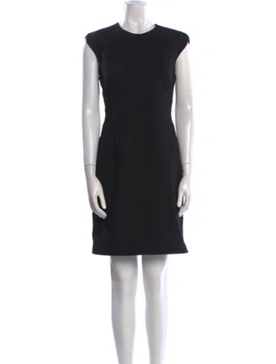 Pre-owned Alexander Wang Crew Neck Mini Dress In Black