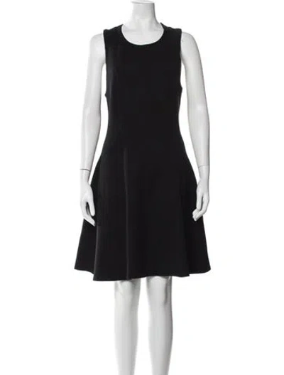 Pre-owned Alexander Wang Crew Neck Mini Dress In Black