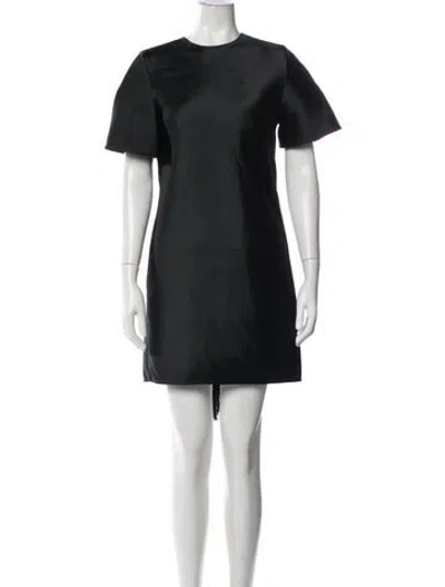 Pre-owned Alexander Wang Crew Neck Mini Dress In Black