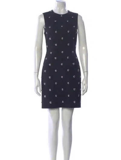 Pre-owned Alexander Wang Crew Neck Mini Dress In Blue