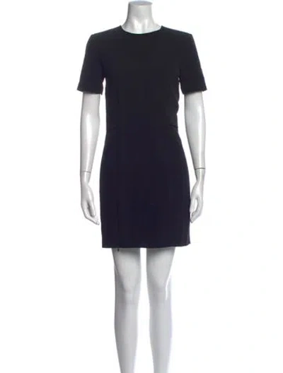 Pre-owned Alexander Wang Crew Neck Mini Dress In Blue