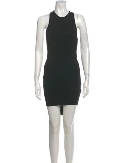 Pre-owned Alexander Wang Crew Neck Mini Dress In Green