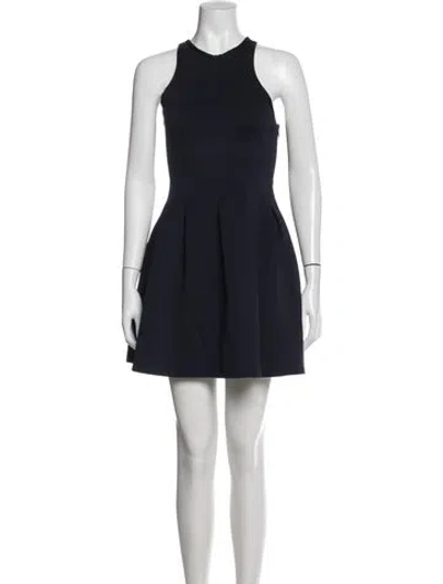 Pre-owned Alexander Wang Crew Neck Mini Dress In Multi