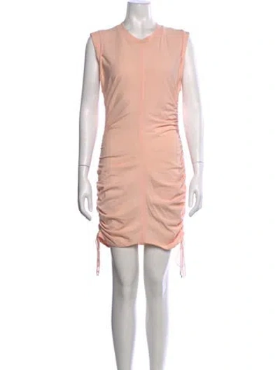 Pre-owned Alexander Wang Crew Neck Mini Dress In Pink