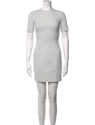 Pre-owned Alexander Wang Crew Neck Mini Dress In Purple