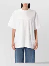 Alexander Wang Essential Jersey Short Sleeve Tee With Puff Logo And Bound Neck Clothing In White