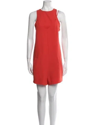 Pre-owned Alexander Wang Crew Neck Romper In Orange