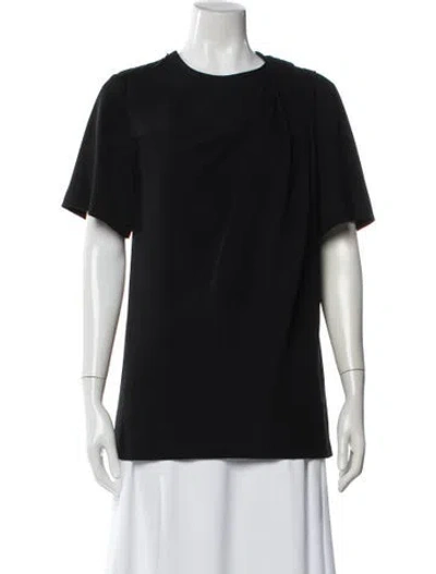 Pre-owned Alexander Wang Crew Neck Short Sleeve Top In Black