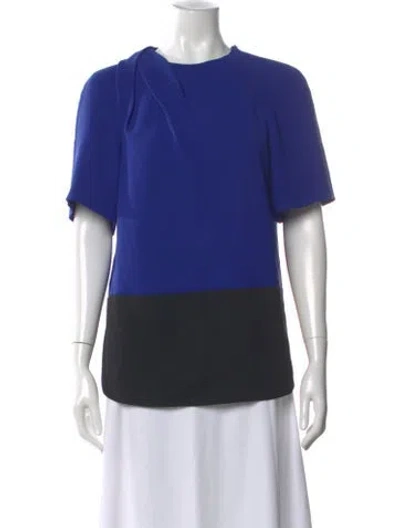 Pre-owned Alexander Wang Crew Neck Short Sleeve Top In Blue
