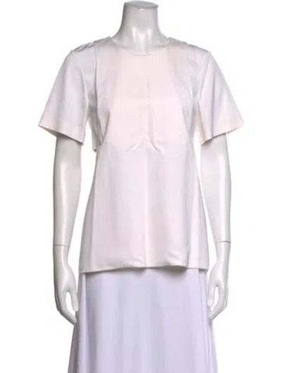 Pre-owned Alexander Wang Crew Neck Short Sleeve Top In Neutrals