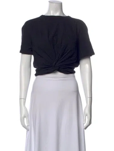 Pre-owned Alexander Wang Crew Neck Short Sleeve T-shirt In Black