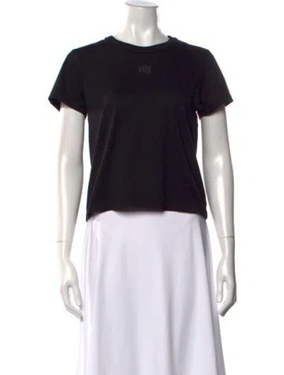 Pre-owned Alexander Wang Crew Neck Short Sleeve T-shirt In Black