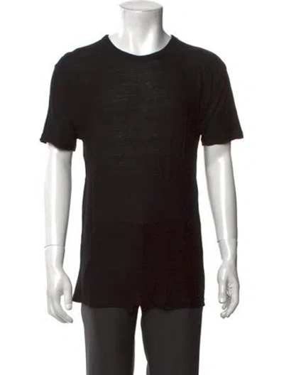 Pre-owned Alexander Wang Crew Neck Short Sleeve T-shirt In Black