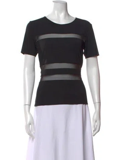 Pre-owned Alexander Wang Crew Neck Short Sleeve T-shirt In Black