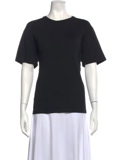 Pre-owned Alexander Wang Crew Neck Short Sleeve T-shirt In Black