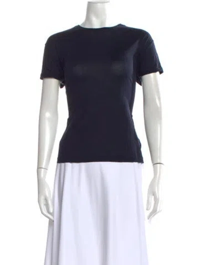 Pre-owned Alexander Wang Crew Neck Short Sleeve T-shirt In Blue