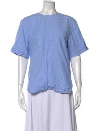 Pre-owned Alexander Wang Crew Neck Short Sleeve T-shirt In Blue