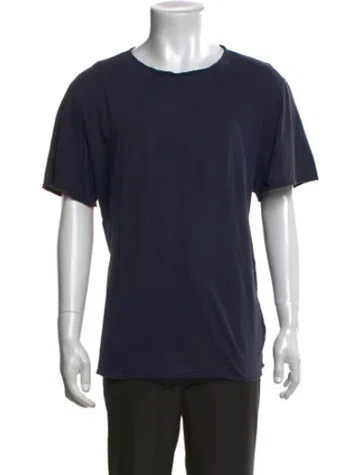Pre-owned Alexander Wang Crew Neck Short Sleeve T-shirt In Blue