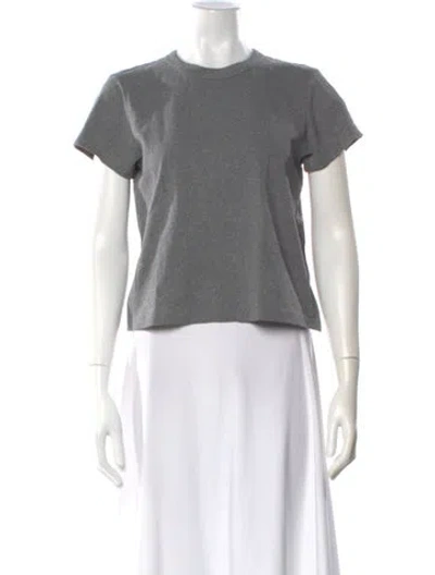 Pre-owned Alexander Wang Crew Neck Short Sleeve T-shirt In Gray